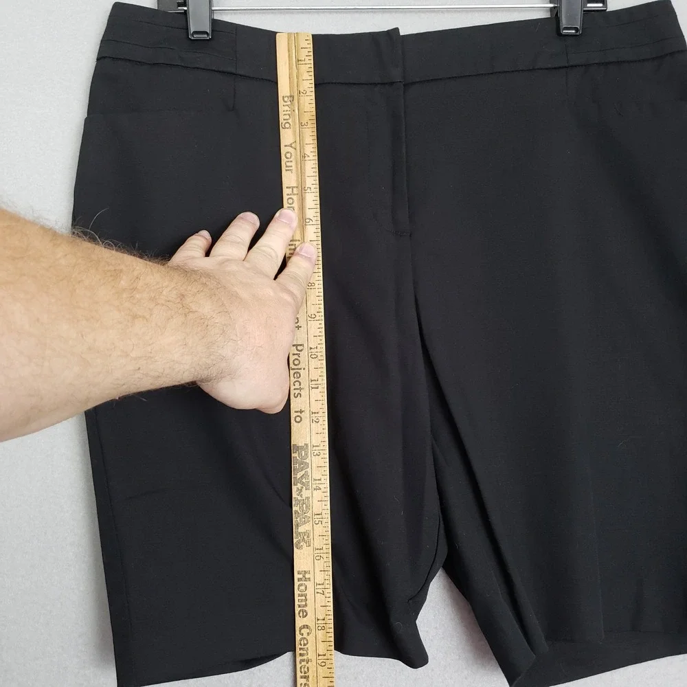 APT9 Women's Size 14 Longline Chino Shorts Solid Black Athleisure‎ Golf Sporty
